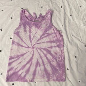 Purple Tie Dye Tank Top